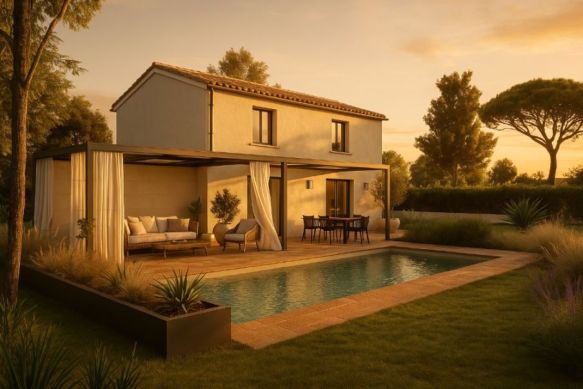 🏡 Maison neuve 3 chambres à Frontignan centre – Projet de construction sur terrain viabilisé proche écoles et commodités