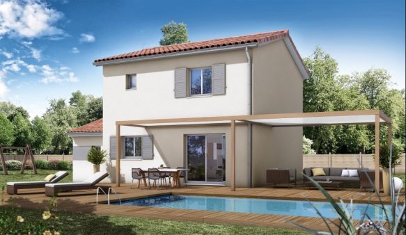 Maison 3 chambres sur terrain de 250 m2 à caveirac