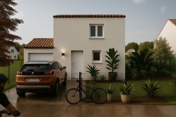commune Le Cailar Maison type 4 + Terrain 280m2