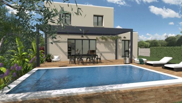 Maison familiale à bâtir de 120 m² à Fos-sur-Mer avec 4 chambres et suite parentale, proche écoles et transports