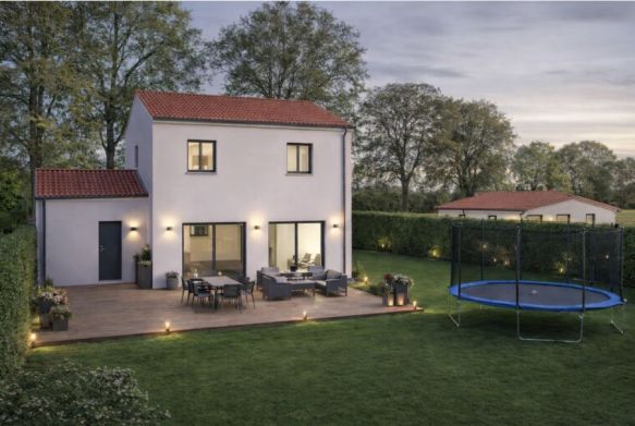 maison traditionnelle 85 m2 a construire le thor terrain viabilise 464 m2 garage 17 m2 3 chambres proche ecoles transports commodites lotissement calme maison familiale espace de vie ouvert cuisine