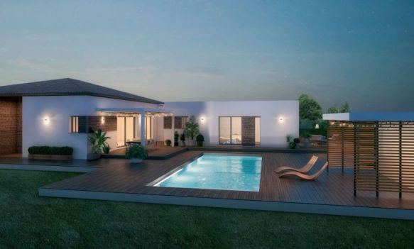 Villa contemporaine 5 pièces 120m2 exposé SUD terrain de 650m2