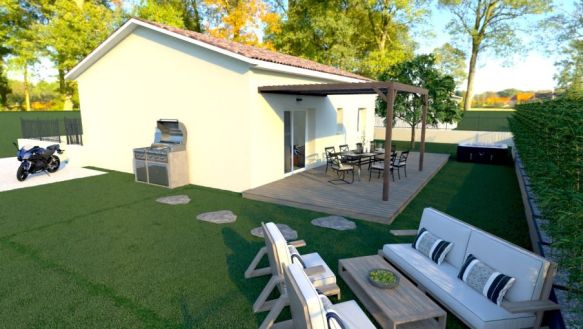 Maison plain-pied à construire de 68 m² à Septèmes-les-Vallons, terrain viabilisé de 468 m², proche écoles et transports