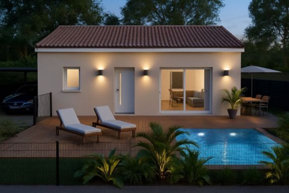 maison neuve type T3 + terrain 400m2 à Mus