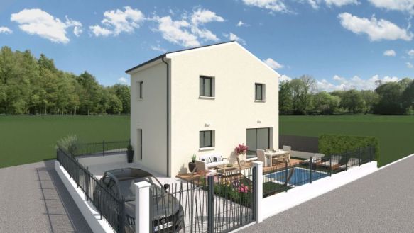 Construction maison étage 3 chambres à Cournonterral