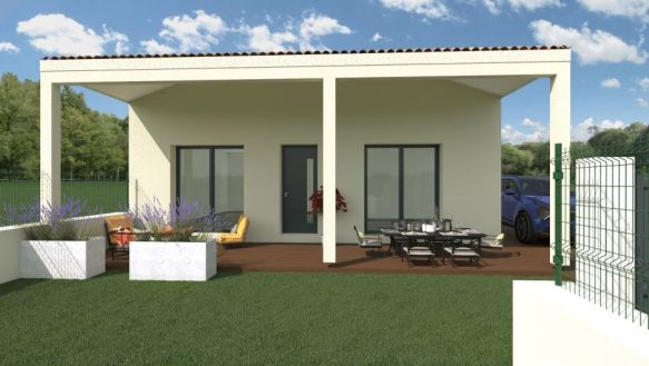 Maison neuve 90 m² avec vue sur vignes à Laudun-l'Ardoise