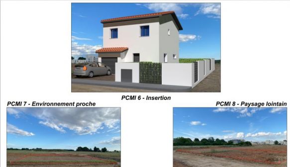 Maison neuve à Marsillargues 5 ipèces avec garage parcelle de 300m2 expo sud