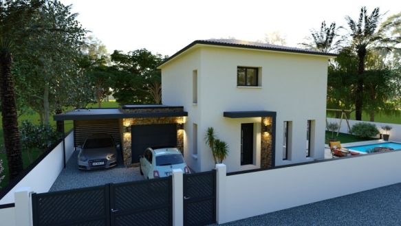 : Maison contemporaine à bâtir à Portiragnes + terrain viabilisé