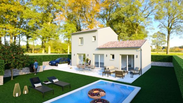 Maison neuve 120 m² avec suite parentale à Miramas sur terrain viabilisé de 636 m² proche écoles et commodités