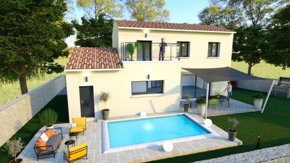 villa avec balcon privatifs moderne