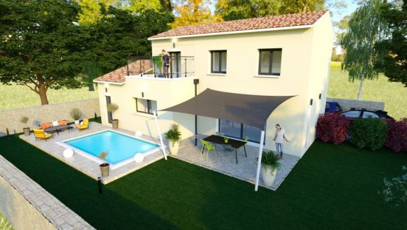 villa 101m2 avec balcon et garage 13300