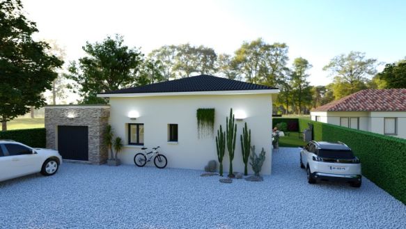 Maison neuve plain-pied à Robion avec terrain viabilisé, proche écoles et commodités – 91 m², prestations de qualité 84440