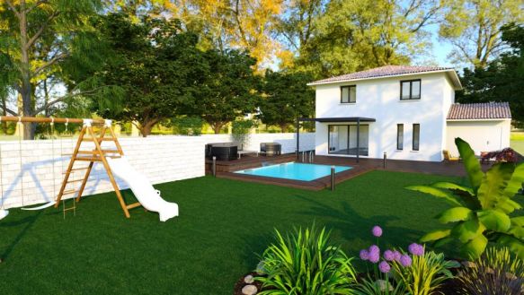 Villa 4 pièces sur terrain de 500m2 expo sud