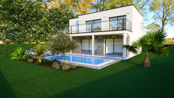 villa contemporaine sur 420M2 terrain Pélissanne