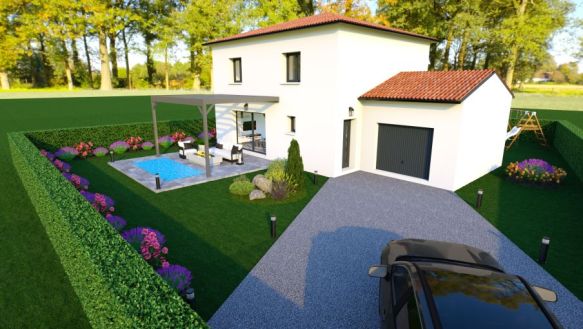 Maison neuve traditionnelle de 110 m² à Barbentane avec garage et suite parentale, proche commodités
