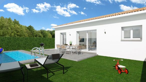 34630 Saint Thibéry villa 3 chambres garage jardin