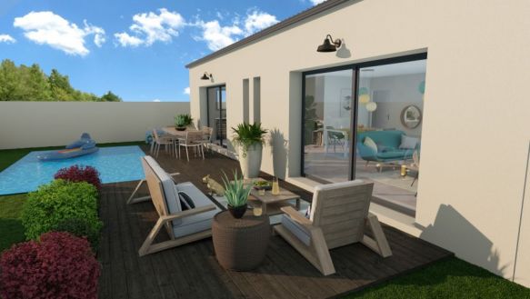 villa 86m2 sur 500m2 de jardin avec 3 chambres Vaison la romaine