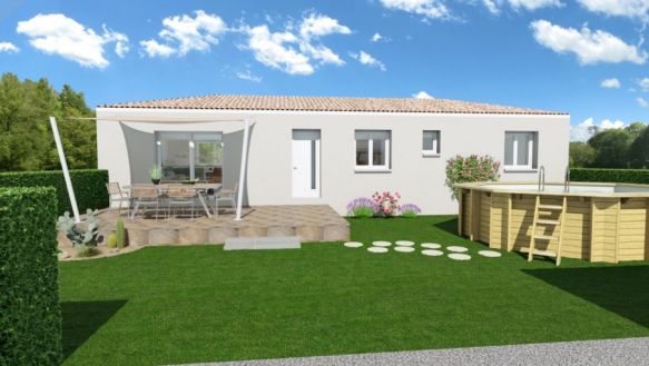 pavillon familiale de 100m2 avec 4 chambres et 800m2 de jardin