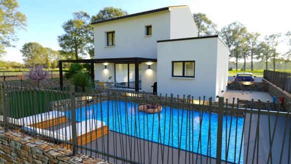 Villa neuve 3 chambres avec garage à Vendres (34350)