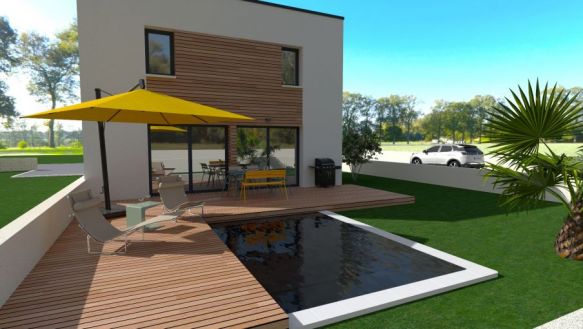 Villa moderne 100 m² terrain 350 m² Sainte croix de quintillagues