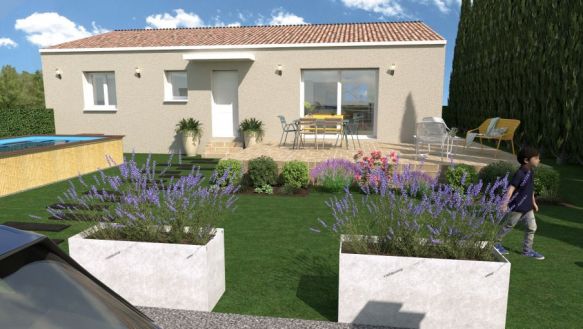 Projet sur la commune de Orange maison et terrain proche centre ville