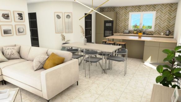 Maison neuve à Cavaillon plain pied 86 m2 3 chambres terrain 700 m2 proche commodités