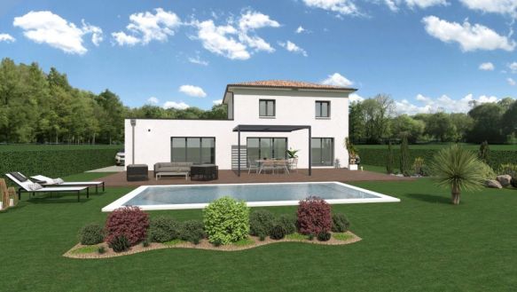 Villa contemporaine 150m2 sur une parcelle hors lotissement de plus de 1000m2 84200 Carpentras