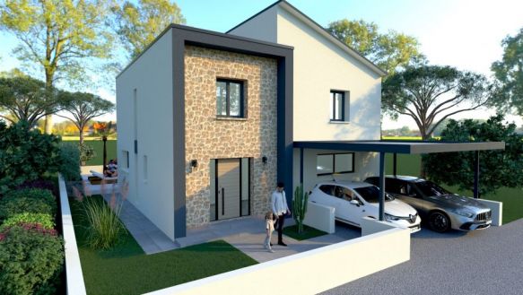 Très rare terrain en centre ville avec villa de 127 m2 à batir