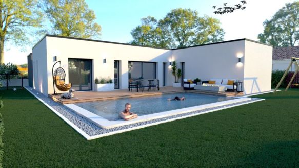 Projet de construction  Villa de plain pied 110 m² Les MATELLES 34270