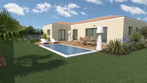 Maison neuve à construire de 120 m² avec 4 chambres et suite parentale à Marignane, terrain de 900 m² proche écoles et commodités