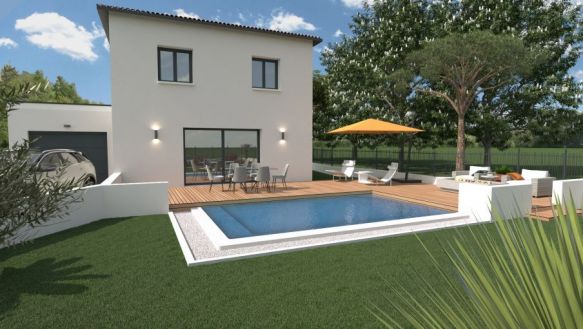 Villa 90 m² avec garage TERRAIN 477 m² COURNONSEC 34660