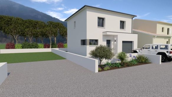 Villa 90 m² avec garage sur VAILHAUQUES 34570