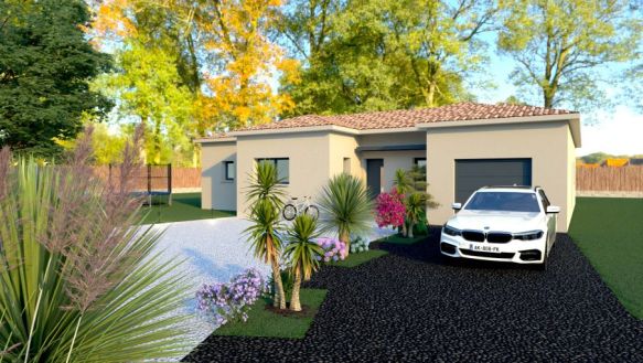 Maison neuve 125 m² à Pélissanne  Plain-pied moderne sur terrain de 650 m² proche écoles et commerces