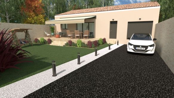 Maison neuve 86 m² à construire avec garage et jardin à Pourrières – Idéale famille ou primo-accédants