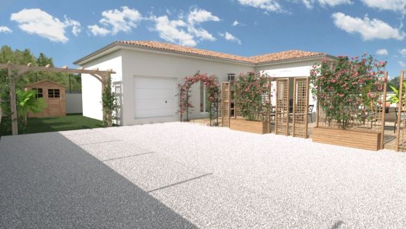 A Saint-Thibéry Maison de plain pied de plus de 105m² avec garage