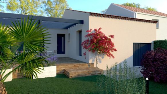 Maison neuve à Cadenet (84160) – 3 chambres, garage, terrain viabilisé et prestations modernes