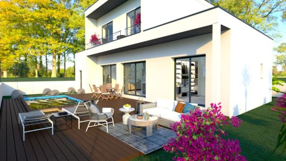 Maison contemporaine à Agde - 5 pièces, garage et terrain viabilisé à 5 minutes des plages