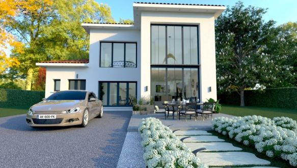 Maison neuve 150 m² à Puyricard – 5 chambres, terrain 1000 m², garage et prestations haut de gamme