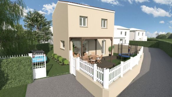 Construction maison 97 m² 3 chambres à Aix en Provence  étage  terrain viabilisé  normes RE 2020, domotique et volets roulants
