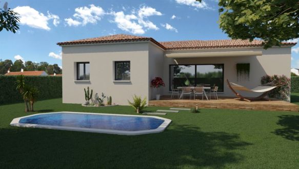 Maison neuve plain-pied de 85 m² avec garage sur terrain de 670 m² à Robion  Environnement calme et proche commodités