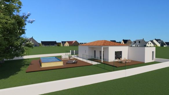 Maison neuve 75 m² avec garage sur 1050 m² à Saint-Jean-de-Serres – Proche écoles et commerces
