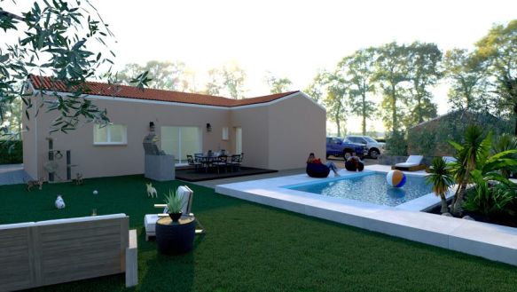 Maison neuve 95 m² avec suite parentale à Saint-Privat-des-Vieux – PTZ possible et terrain 814 m²