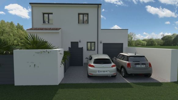 Terrain + Villa neuve 4 chambres et garage à Bessan (34550)