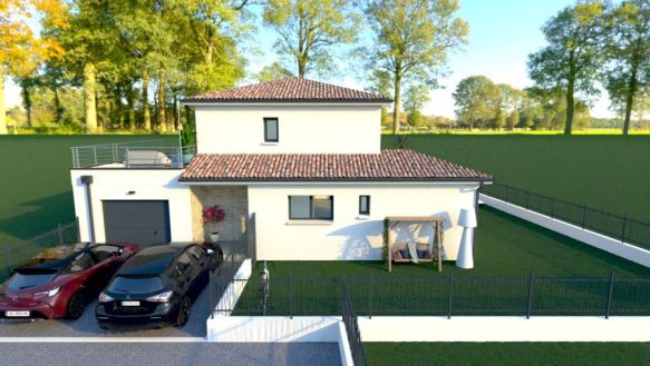 Maison  contemporaine étage à Villeneuve les Maguelone