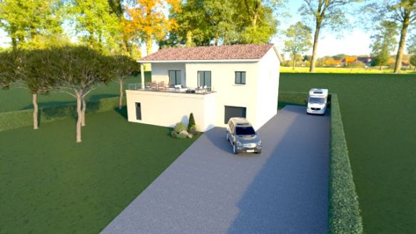 Maison contemporaine neuve sur la commune de Soubès 34700