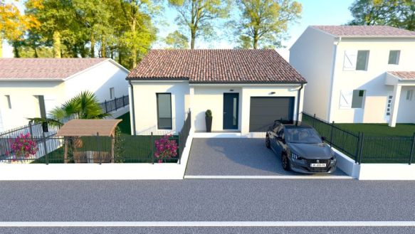 Construction plain-pied 3 chambres avec garage à Vias