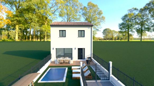 Construction étage 3 chambres à Poussan