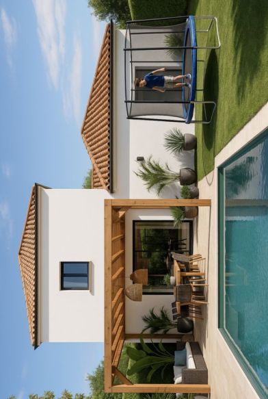 Maison étage 110 m² avec 3 chambres et garage sur terrain viabilisé à Eyguières (13430)