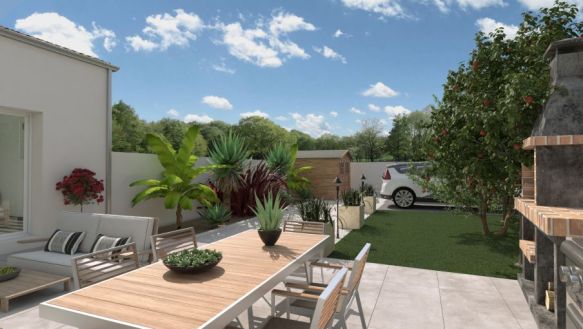 Villa neuve de plain pied + terrain de 700m² à Servian