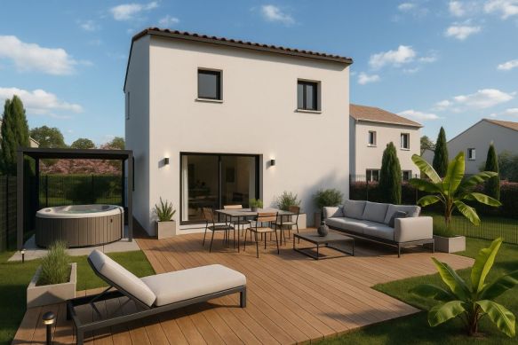 maison + terrain sur la commune du Cailar 30740